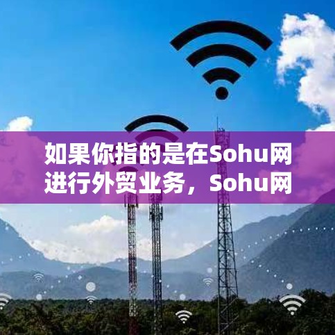 如果你指的是在Sohu网进行外贸业务,Sohu网作为一个国际化的互联网平台,可以作为你的外贸合作伙伴,帮助你开拓国际市场。以下是一些可能的建议和信息