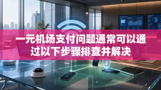一元机场支付问题通常可以通过以下步骤排查并解决