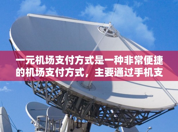 一元机场支付方式是一种非常便捷的机场支付方式，主要通过手机支付实现。以下是详细的步骤说明