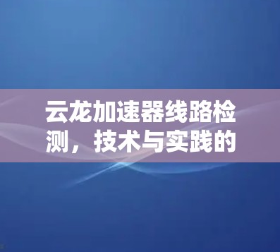 云龙加速器线路检测,技术与实践的融合 云龙加速器线路检测,技术与实践的融合