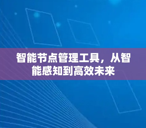 智能节点管理工具，从智能感知到高效未来