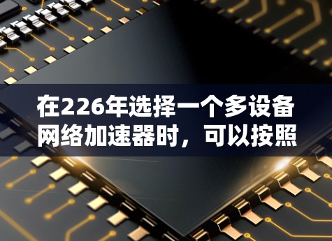 在226年选择一个多设备网络加速器时，可以按照以下步骤进行